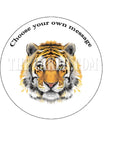 Tiger Face 03 Edible Icing Cake Topper