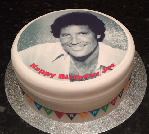Tom Jones 02 Edible Icing Cake Topper or Ribbon