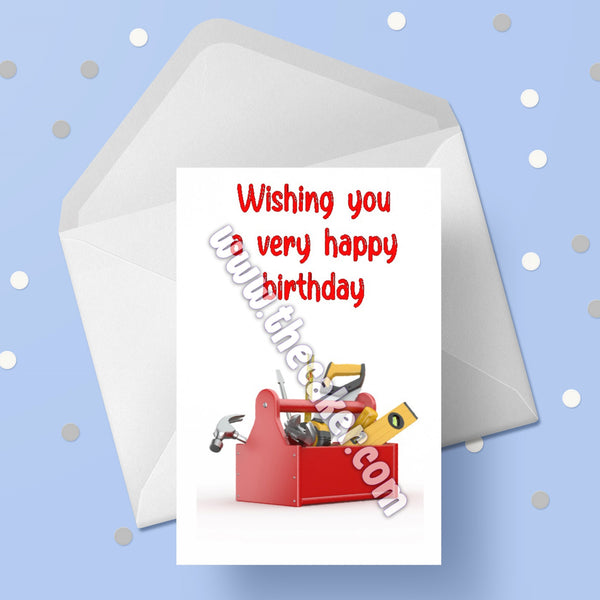 DIY Tool Box Birthday Card