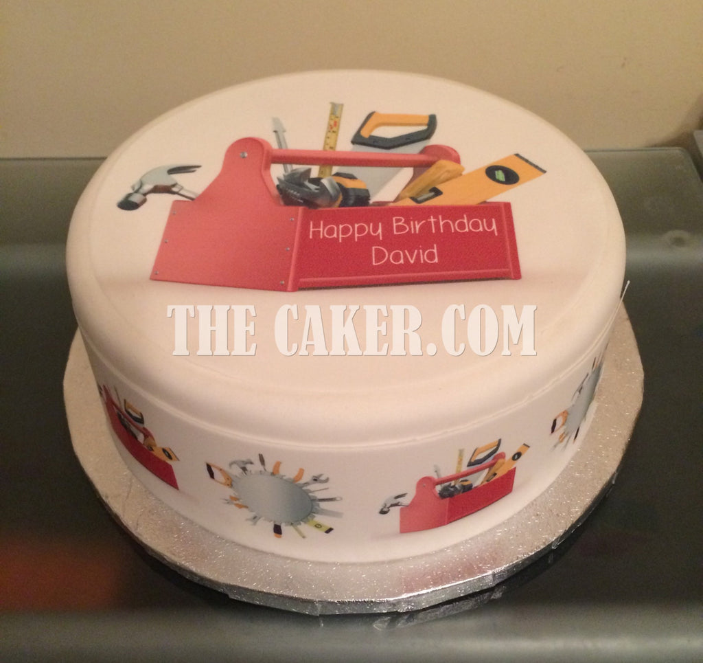 DIY Toolbox Tools 01 Edible Icing Cake Topper or Ribbon – the caker online