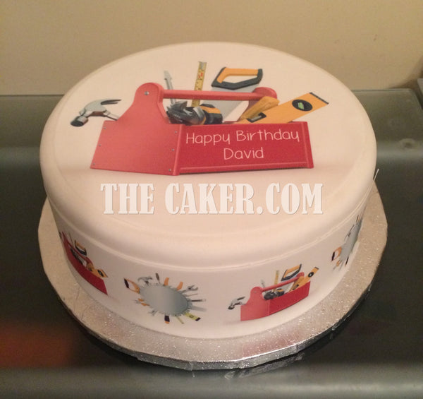 DIY Toolbox Tools Edible Icing Cake Topper 01
