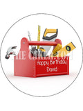 DIY Toolbox Tools Edible Icing Cake Topper 01