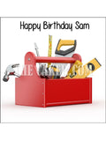 DIY Toolbox Tools Edible Icing Cake Topper 01