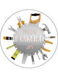 DIY Toolbox Tools Edible Icing Cake Topper 02