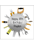 DIY Toolbox Tools 02 Edible Icing Cake Topper or Ribbon