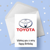 Toyota Logo Birthday Card