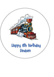 Train Edible Icing Cake topper 02