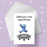 Trampoline 01 Birthday Card