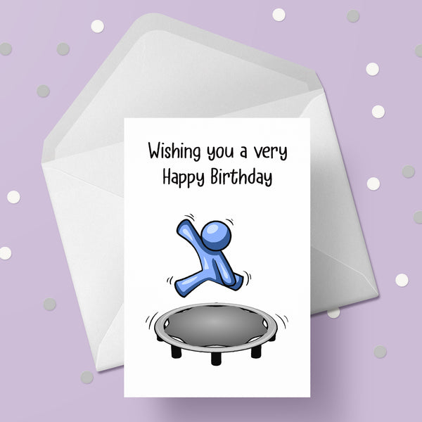 Trampoline 01 Birthday Card