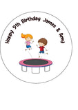 Trampoline Edible Icing Cake Topper 03