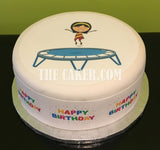 Trampoline Edible Icing Cake Topper 02