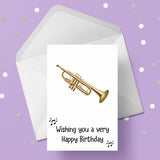 Trumpet Birthday Card