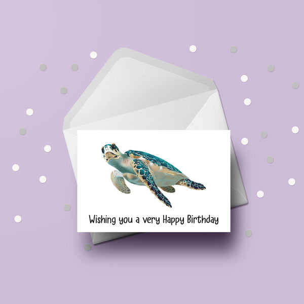 Turtle 02 Birthday Card