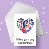 USA American Theme Birthday Card 02