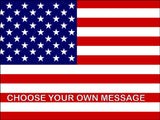 USA American Flag Edible Icing Cake Topper