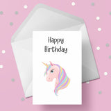 Unicorn 02 Birthday Card