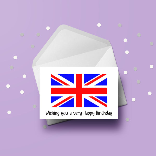 Union Jack Flag Greeting Card