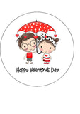 Valentine's Day Edible Icing Cake Topper 04