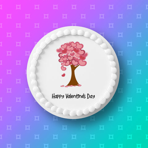 Valentine's Day Edible Icing Cake Topper 08