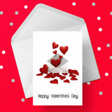 Valentine's Day Card 09 - Sending love hearts