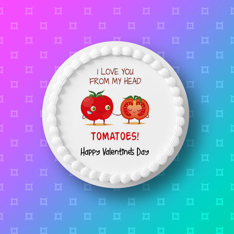 Valentine's Day Edible Icing Cake Topper 15