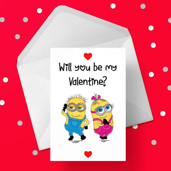 Valentine's Day Card 30 - Cute Minions