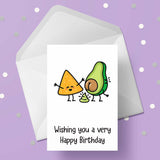 Vegetarian Birthday Card 01 - Pooping Avocado