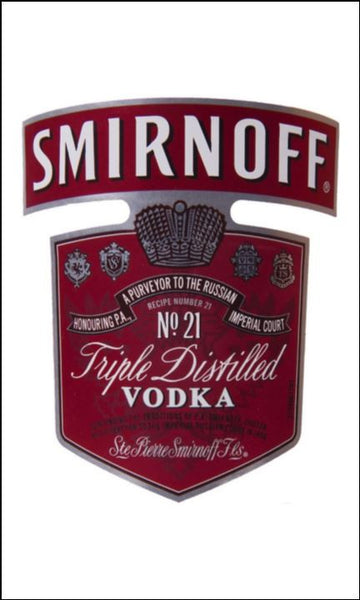 Smirnoff Vodka Label Edible Icing Topper 03