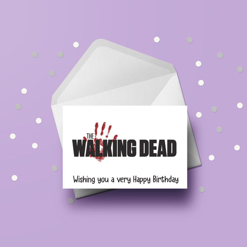 The Walking Dead Logo Birthday Card