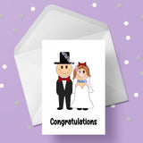 Wedding 05 Card - Bride and Groom