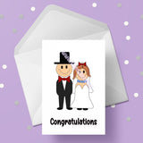 Wedding Day Card 05 - Bride and Groom