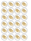 Wedding Edible Icing Cake Topper 04