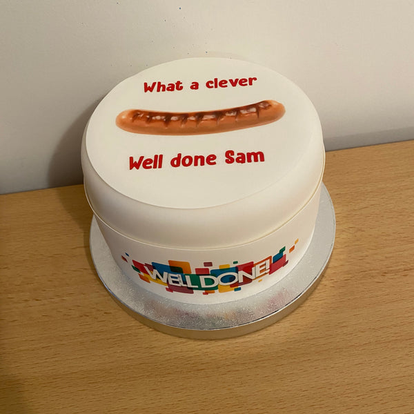 Clever Sausage Edible Icing Cake Topper