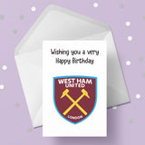 Any Football Badge Birthday Card