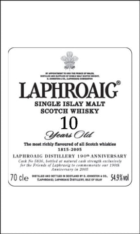 Laphroaig Whisky Label Edible Icing Topper
