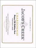 White Wine Label Edible Icing Topper 02 - Chardonnay