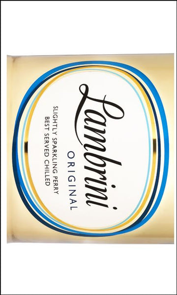 White Wine Label Edible Icing Topper 01 - Lambrini
