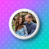 Prince William & Kate Edible Icing Cake Topper or Ribbon