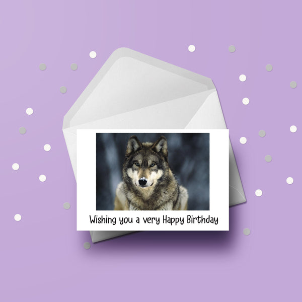 Wolf Birthday Card 03