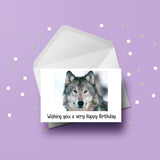 Wolf 05 Birthday Card