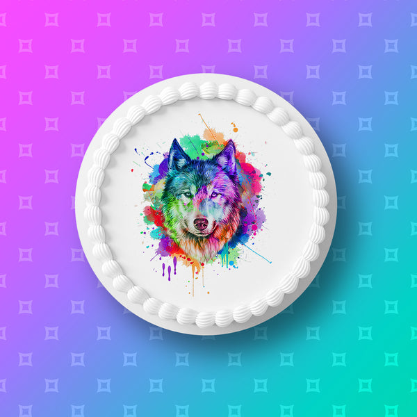 Wolf 04 Edible Icing Cake Topper