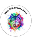 Wolf 04 Edible Icing Cake Topper