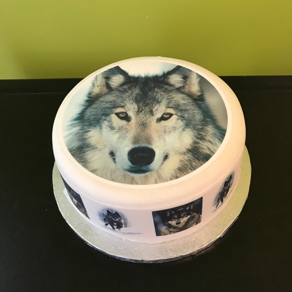 Wolf Edible Icing Cake Topper 05