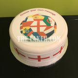 England Football Edible Icing Cake Topper 01