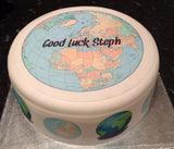 Planet Earth Edible Icing Cake Topper 01