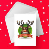 Christmas Card 02 -  Rudolph Happy Holidays