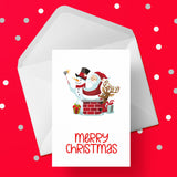 Christmas Card 03 -  Funny Santa Selfie