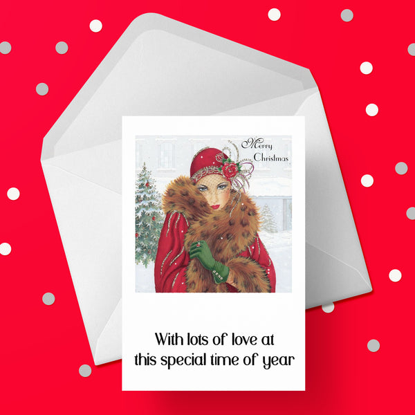 Christmas Card 10 - Art Deco Lady