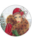 Christmas Cake Topper 10 - Art Deco Lady
