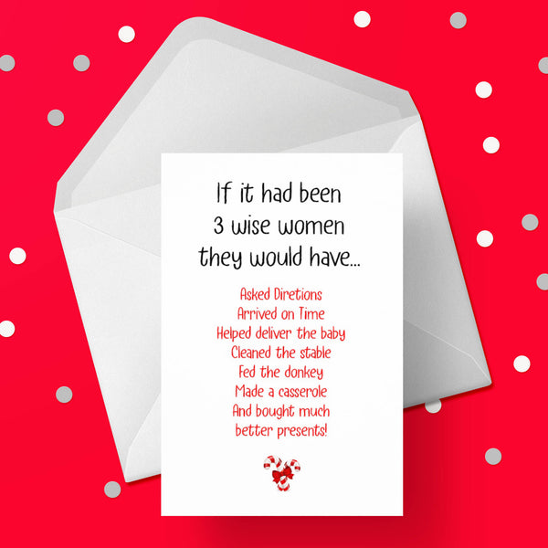 Christmas Card 43 - Funny 3 wise women
